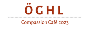Schriftzug ÖGHL und Compassion Café 2023